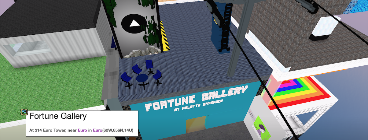   Cryptovoxels    Fortune Gallery    space  