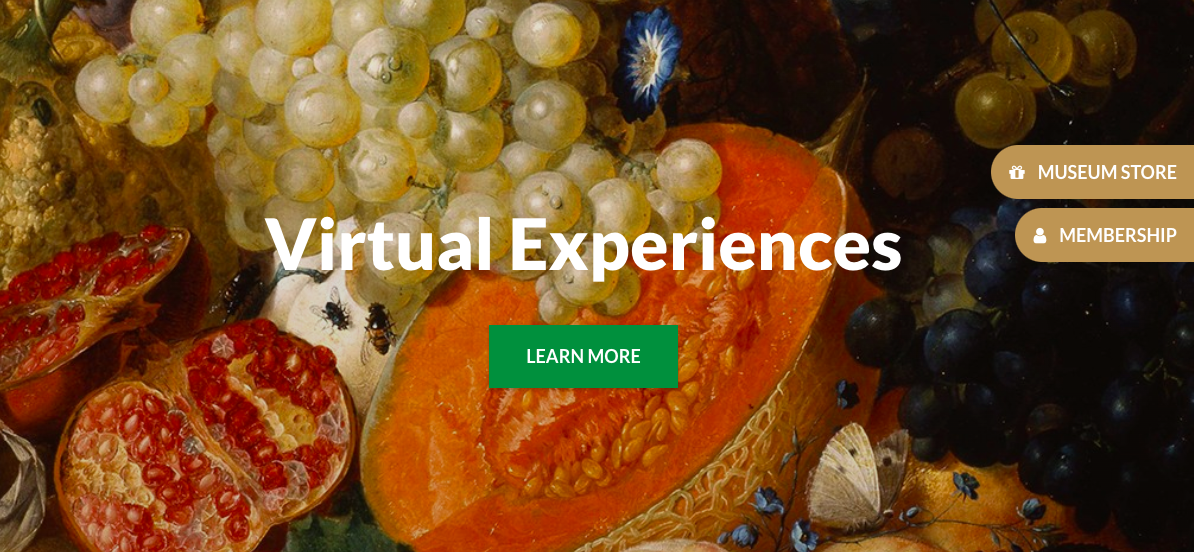   Screenshot of The Frick Pittsburgh’s homepage  