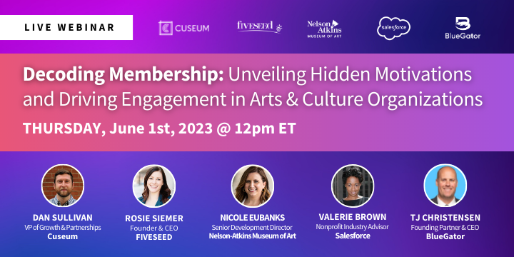 Decoding Membership: Unveiling Hidden Motivations & Driving Engagement in Arts & Culture Organizations