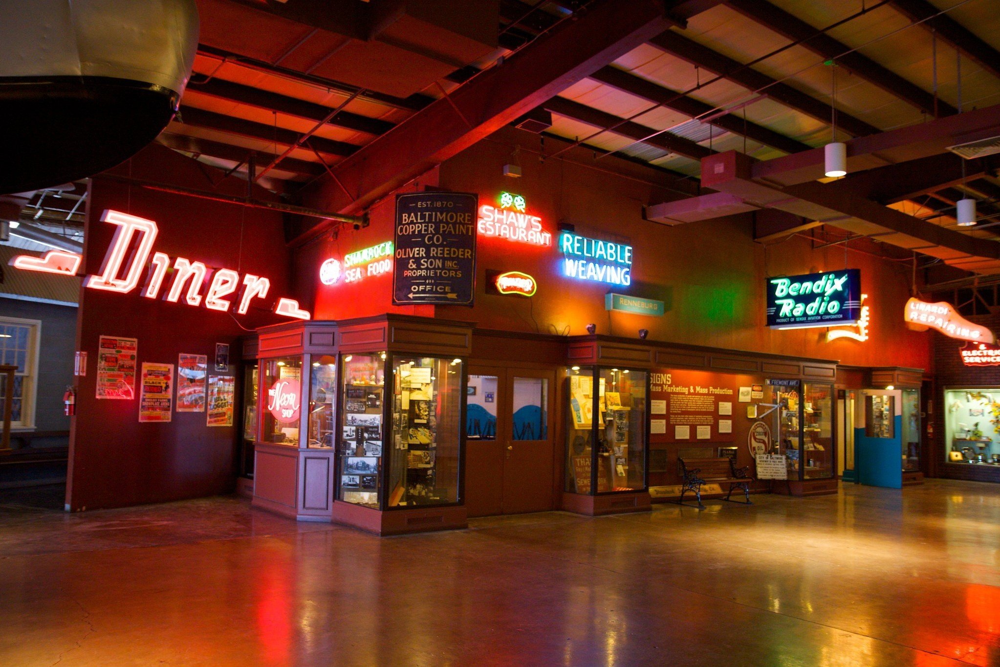   Neons at the Baltimore Museum of Industry, Source: Marcin Wichary  