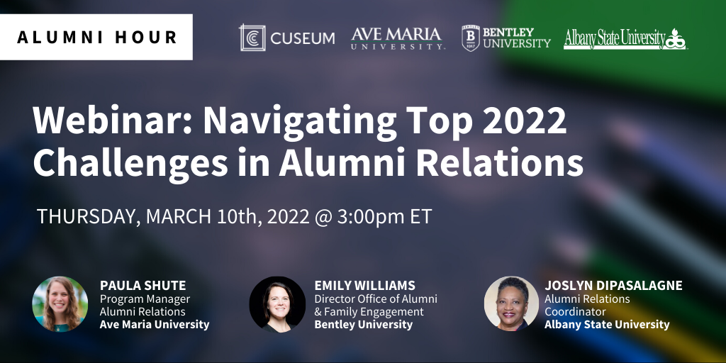Alumni Hour: Navigating Top 2022 Challenges in Alumni Relations
