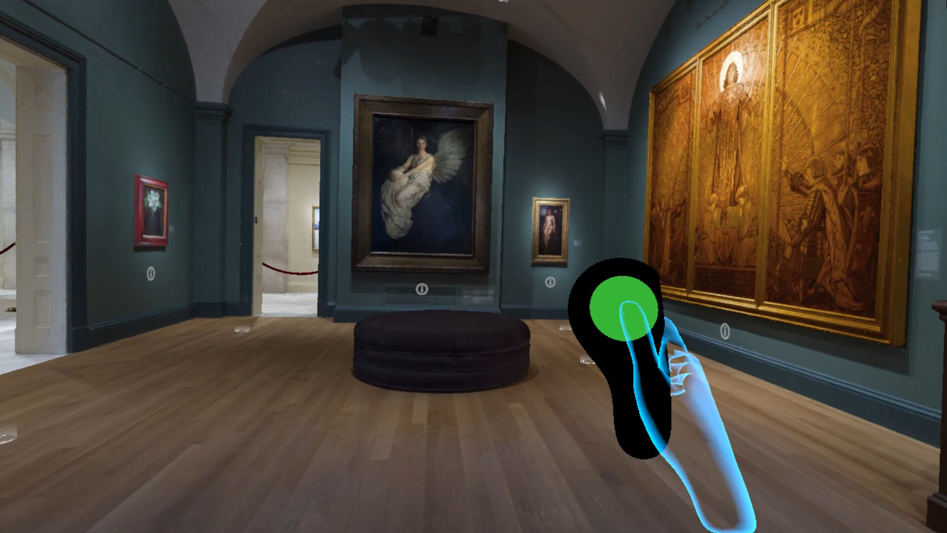   Screenshot of Smithsonian American Art Museum’s “Beyond The Walls” virtual reality experience.  