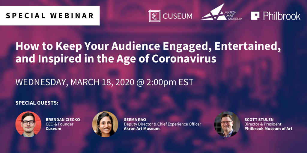 Audience Engagement during Coronavirus